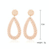E2002-7 Knock Pattern Water Drop Bamboo Vine Handmade Woven Earrings Bosomia Style Earrings