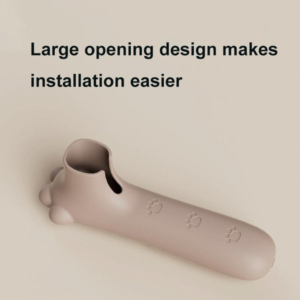 Silicone Door Handle Protector Children Anti-collision Door Pads, Spec: Point-Light Green