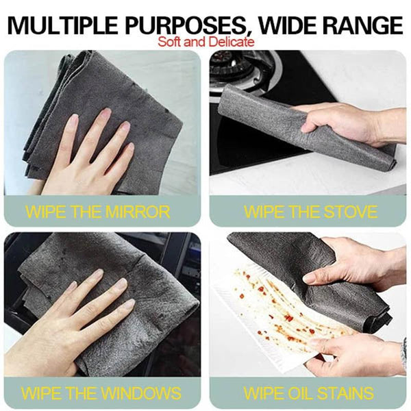 3 In 1 Wiping Cloth Cleaning Cloth For Wiping The Glass And Car Without Leaving Marks, Size: 50x50cm