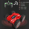 Stunt Deformation High-Speed Electric Remote Control Car Double-Sided Off-Road Tumbling And Twisting Toy Car(Red)