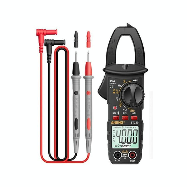 ANENG ST180 Digital Display Clamp AC & DC Intelligent Voltage Multimeter(Black)