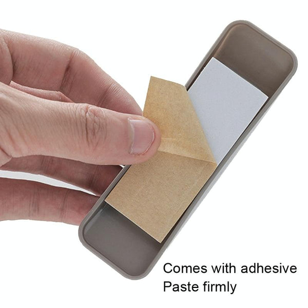 1pair Rectangular Paste Assist Door Windows Handle Refrigerator Cabinet Door Handle(Khaki)