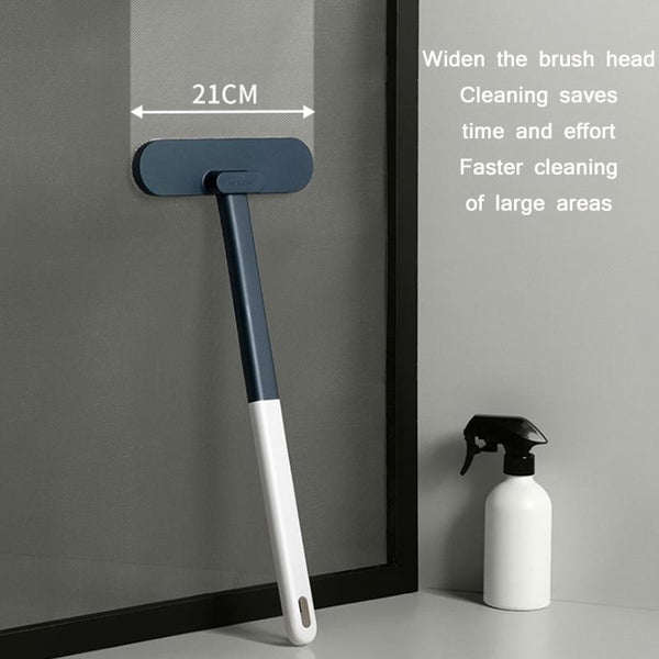 Household Screen Window Cleaning Double-Sided Brush(White Blue)