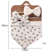 3 In 1 Baby Drooling Towel Cotton Printed Double Sided Triangle Towel Headband Set Waterproof Bibs, Style: DP069-3