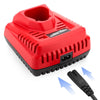 N12 For Milwaukee 10.8/12V Electric Tool Lithium Battery Fast Charger, Plug: UK