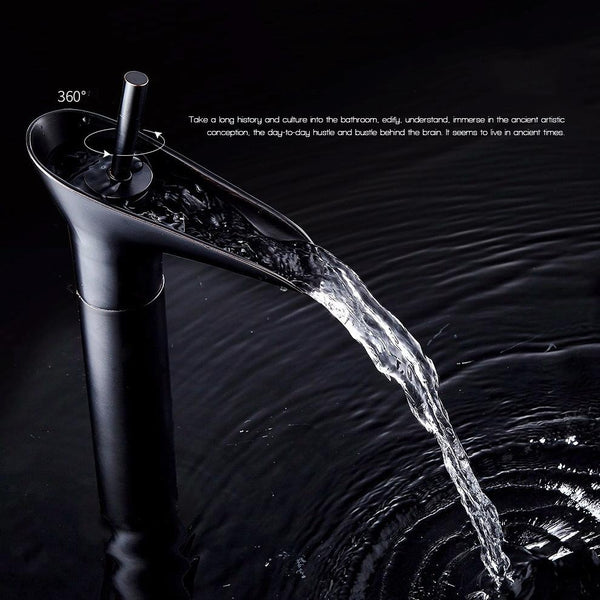 Bathroom Faucet Washbasin Waterfall Hot & Cold Faucet, Specification:99529 Black