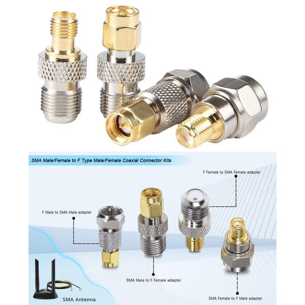 4-in-1 F to SMA Adapter Kit | RF Coaxial Connector