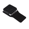 Folding Screen Mobile Phone Waist Hanging Universal Clutch Bag(Black)
