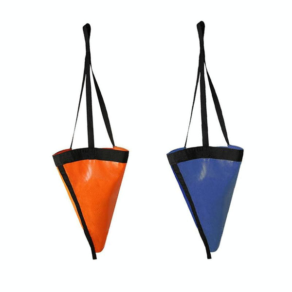 PVC Traction Drift Brake Fishing Sea Anchor, Size: 18 inch Orange With Black Rope+Float