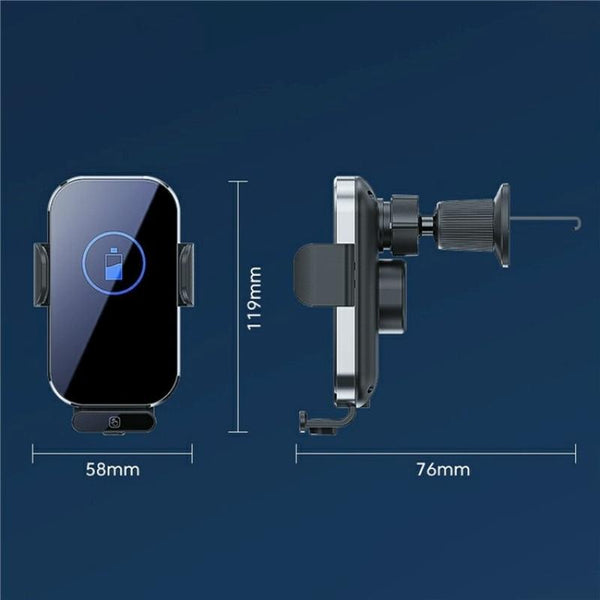 X10s Car Air Vent Hook 66W High Power Intelligent Induction Wireless Charger(Tarnish)