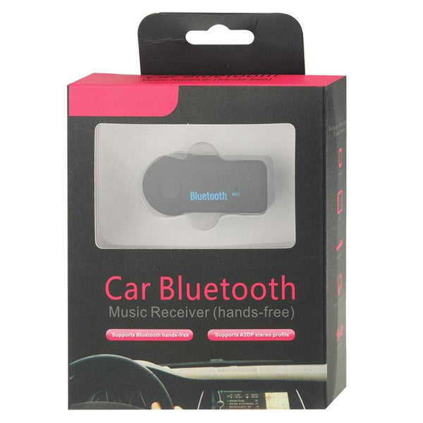 Car Bluetooth Handsfree Music Mic Receiver For iPhone, Galaxy, Sony, Lenovo, HTC, Huawei, and other Smartphones