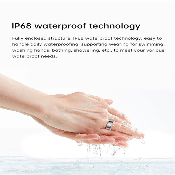 R3 SIZE 18 Smart Ring, Support Heart Rate / Blood Oxygen / Sleep Monitoring(Gold)