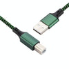 USB 2.0 to Square Port A/B Printer Adapter Cable, Length:2m(Green)
