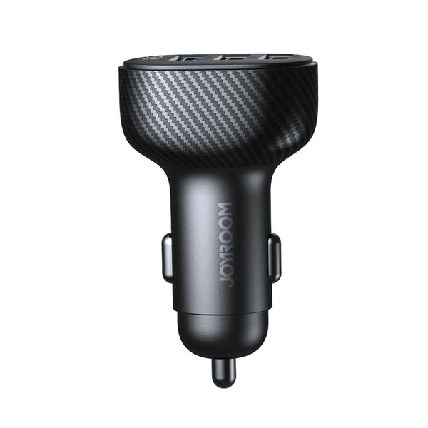 JOYROOM JR-CCD03 3.4A 3 x USB Ports Digital Display Car Charger(Black)