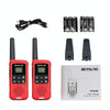 1 Pair RETEVIS RT649B 0.5W EU Frequency 446.00625-446.19375MHz 16CHS Two Way Radio Handheld Walkie Talkie, EU Plug(Red)