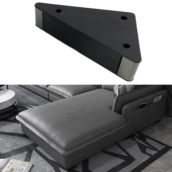 LH-SFJD001 5cm Thick Stainless Steel Sofa Booster Pad, Style: Triangle(Gun Black)