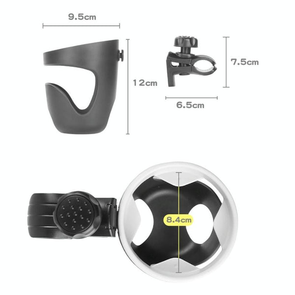 Baby Strollers Universal Multifunctional Bottle Cup Holder(Black)