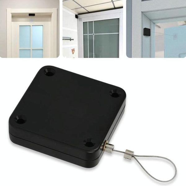 P093 Automatic Doorkeeper Telescher Door Closer Sliding Door Anti-Theft Box, Specification: 3rd Generations Black All Glue 1500g 1.2m