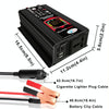 Tang III Generation 12V to 110V 6000W Modified Square Wave Car Power Inverter with LCD Display & Dual USB(Black)