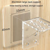 4pcs Partition Bracket No Punch Right Angle Laminate Shelf Wardrobe Partition Board Fixing Holder, Size: 7x7cm