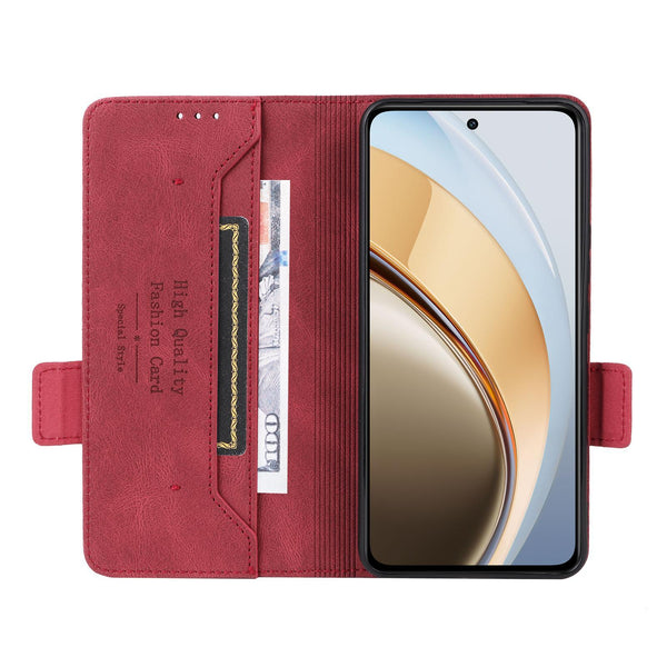 For vivo V40 Lite 5G / Y300 5G IDN Magnetic Clasp Leather Phone Case(Red)