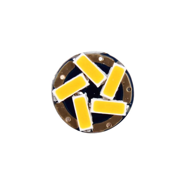 2 PCS DC 12V 2W 240LM 5500K T10-4014-15SMD Car Width Lamp Clearance Light Parking Lights(Amber Light)