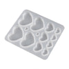 DIY Epoxy Resin Three-Dimensional Geometric Pendant Earring Silicone Mold, Spec: Heart