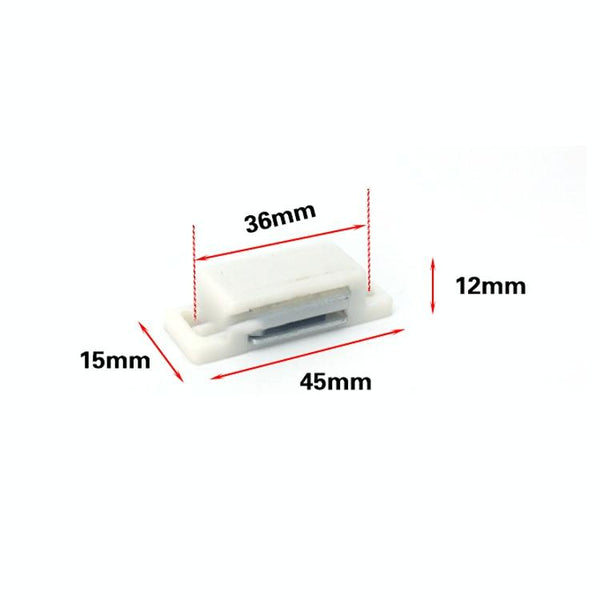 50 PCS Plastic Strong Magnetic Cupboard Door Suction Wardrobe Bookcase Home Accessories, Size: S