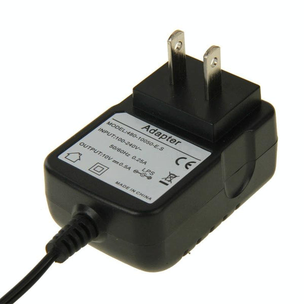 10V Output 500mA US Plug Universal Power Charger Adapter for Walkie Talkie Charger(Black)