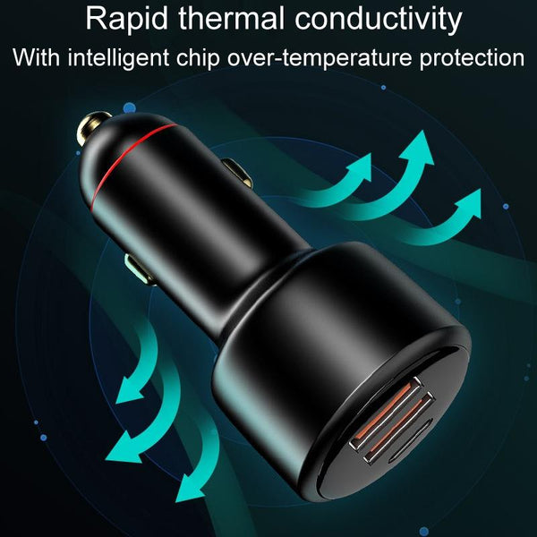 300W Vehicle Mini Fast Charging Charger Car One To Three Cigarette Lighter