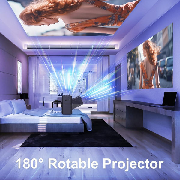 HY320 1080P 390ANSI 4K Android 11 Projector With Wifi 6 Bluetooth 5.0 Support Miracast / Airplay / DLNA EU Plug