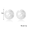 E2209-1 Pit Pattern Semicircle Stud Earrings Jewelry