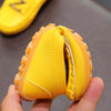DKF-282 Lightweight Non-slip Dance Bean Shoes Children Leather Shoes, Size: 26(Yellow)
