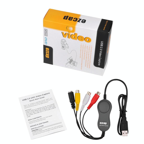 Ezcap USB 2.0 Video Capture Card - HD, PAL/NTSC, MPEG 2 (Grey)