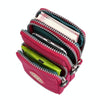 Crossbody Mobile Phone Bag Vertical Coin Purse with Armband for Women(Black)
