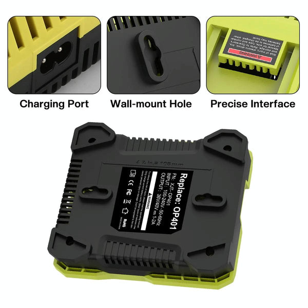 36-40V Tool Cutting Machine Battery Charger, For RYOBI PO401 / PO403 / PO400, Plug: AU