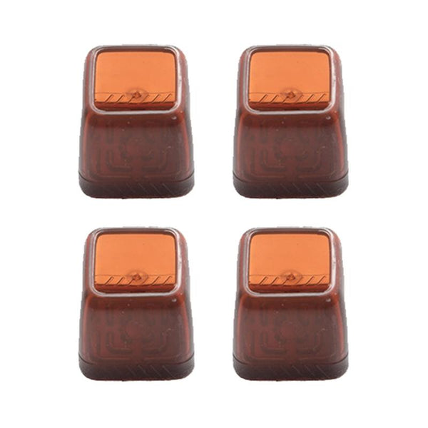 4pcs / Set Thickened Wear-Resistant Table And Chair Leg Covers Household Quiet Non-Slip Stool Foot Protector, Style: Large Square Light Brown