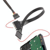 30cm Power Supply SATA 15Pin Male And Female Extension Cable Durable Hard Disk Drive Power Connection Cables