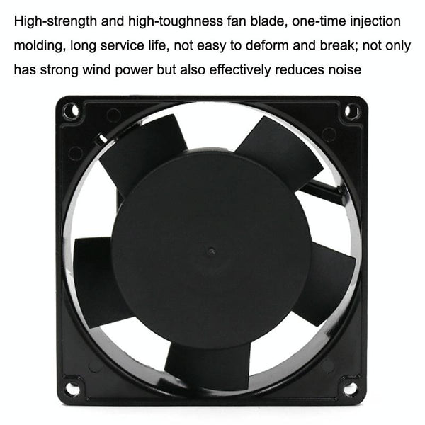 220V Double Ball Bearing 9cm Silent Chassis Cabinet Heat Dissipation Fan