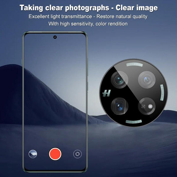 For OnePlus 12 5G imak Black Version HD Glass Rear Camera Lens Film, Self-positioning Version