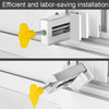 No Punching Limiters Child Safety Window Limit Lock With Key(Double Windows Stainless Steel Model)