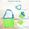 Children Shell Collection Bag Beach Toys Organizer Storage Bag(Green Orange)