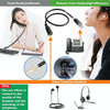 3.5mm Jack to RJ9 PC / Mobile Phones Headset to Office Phone Adapter Convertor Cable, Length: 32cm(Black)