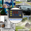 High-precision Microcomputer Intelligent Digital Display Switch Thermostat, Style:12V Power Supply(Red and Blue Display)