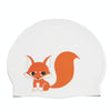 Hy08 Cute Cartoon Print Silicone Swimming Cap, Spec: Little Squirrel