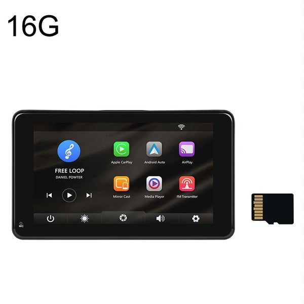 A3135 7 Inch HD Wired Smart Screen With Wireless CarPlay + Android Auto + Android With With 16G Memory Card