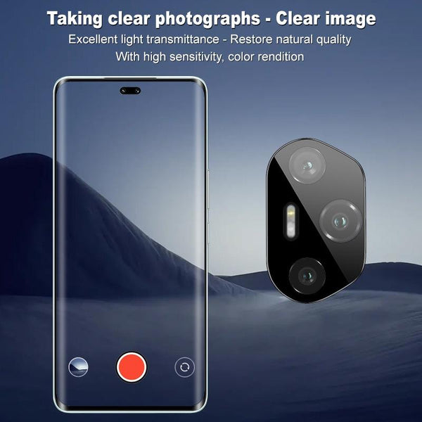 For Honor 300 Pro imak Black Version HD Glass Rear Camera Lens Film, Self-positioning Version