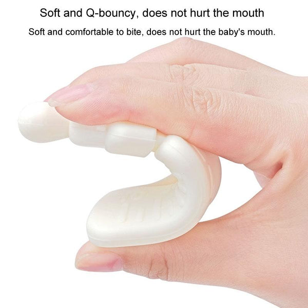 Baby Silicone Teether Bottle Bite Teether Teething Stick, Color: Without Box Nano Color