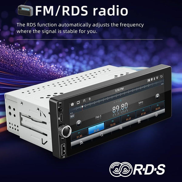 Car Universal Radio Wireless Bluetooth Hands-Free Android Navigation, Memory: 2+32G