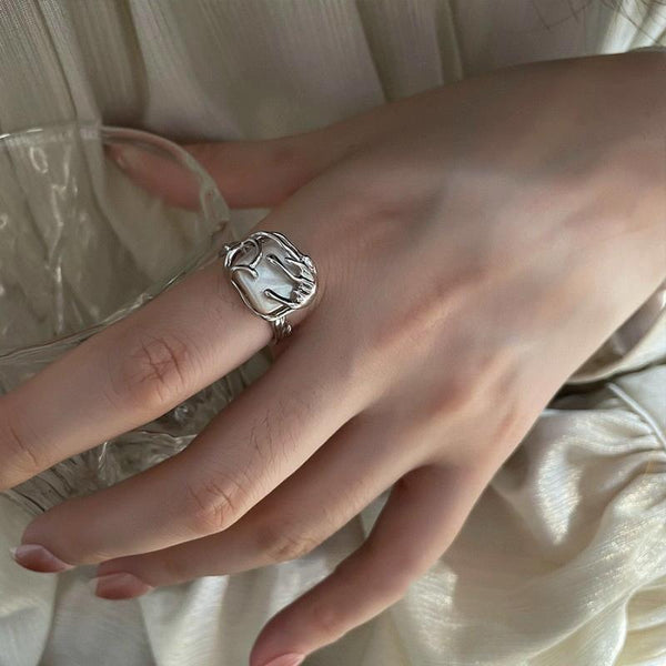 Happy Smiley Face Love Wear Combination Ring, Color: J3532